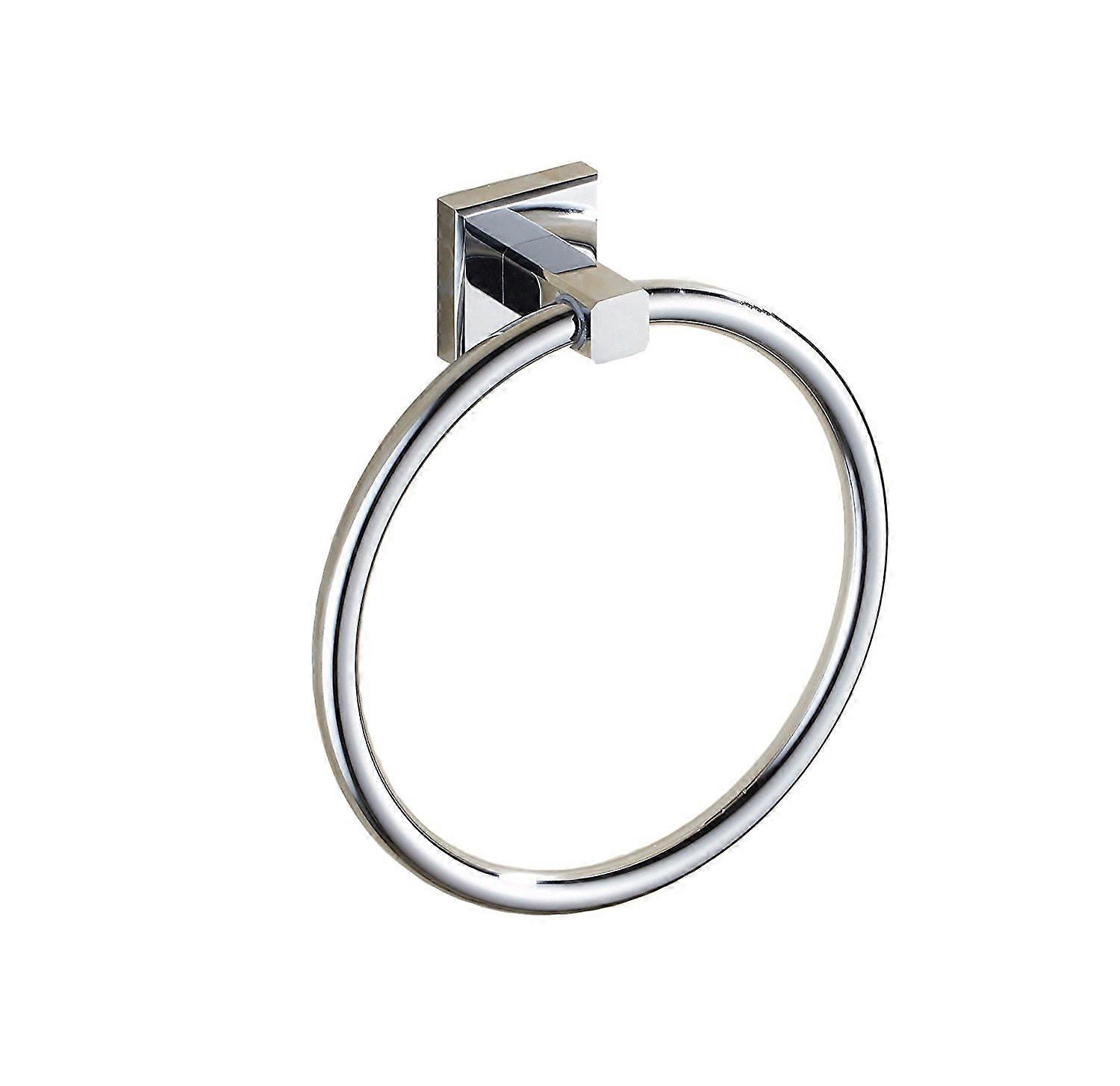 Wall Mounted Towel Ring – Chrome Stainless Steel Towel Holder for Kitchen and Bathroom, Durable and Stylish Design