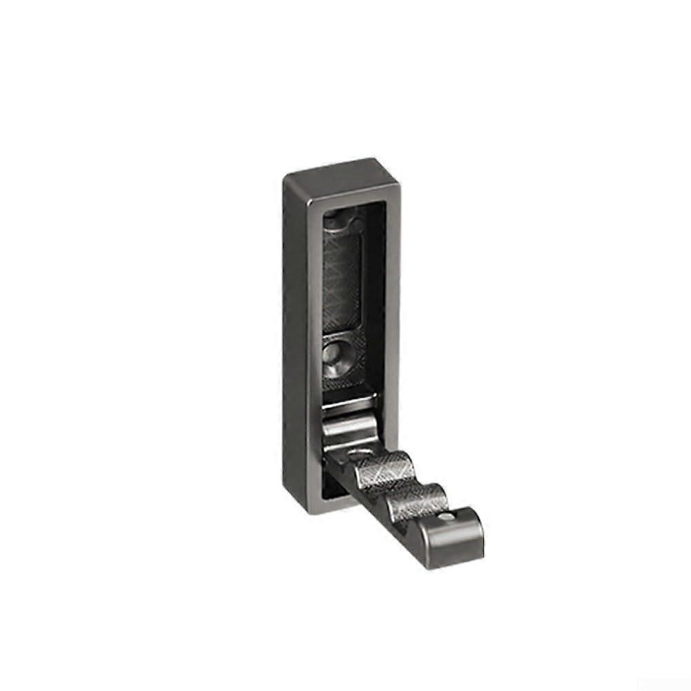 Practical wall hook made of alloy for loadbearing capacity and space efficiency (dark gray)