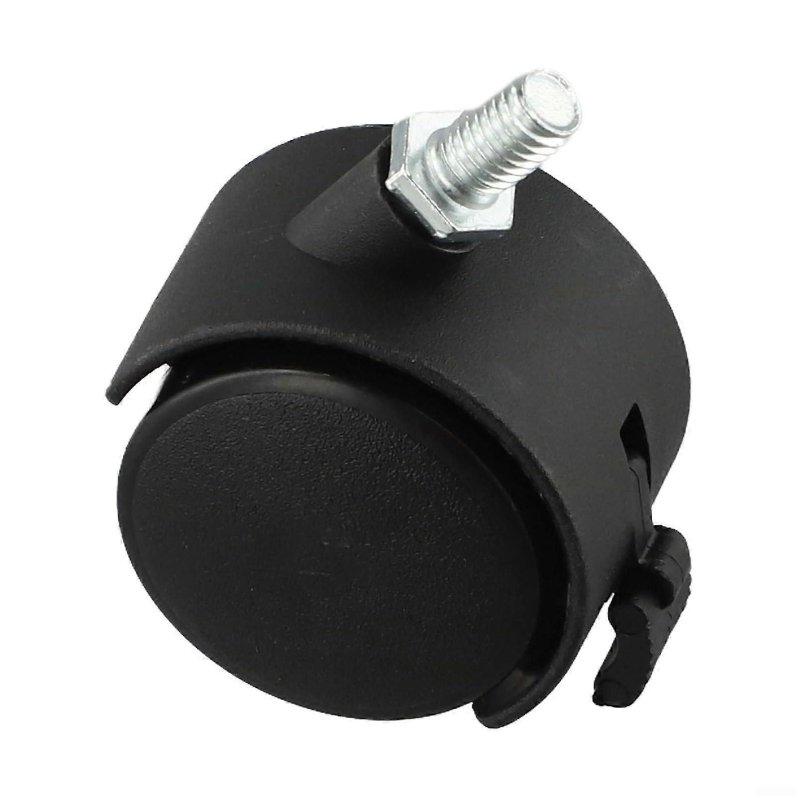 Heavy Duty Plastic Swivel Caster with M8 Thread for Furniture Replacement, 4 Inch Rotating Wheels, Durable Design