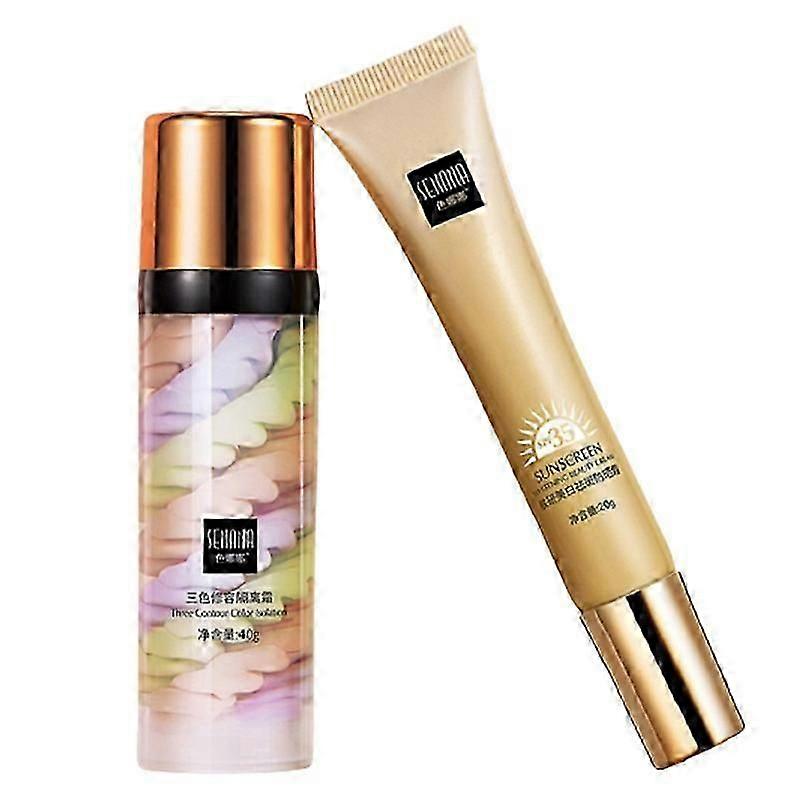 3-color Repairing Isolation Cream Moisturizing Facial Base Concealer Oil Control