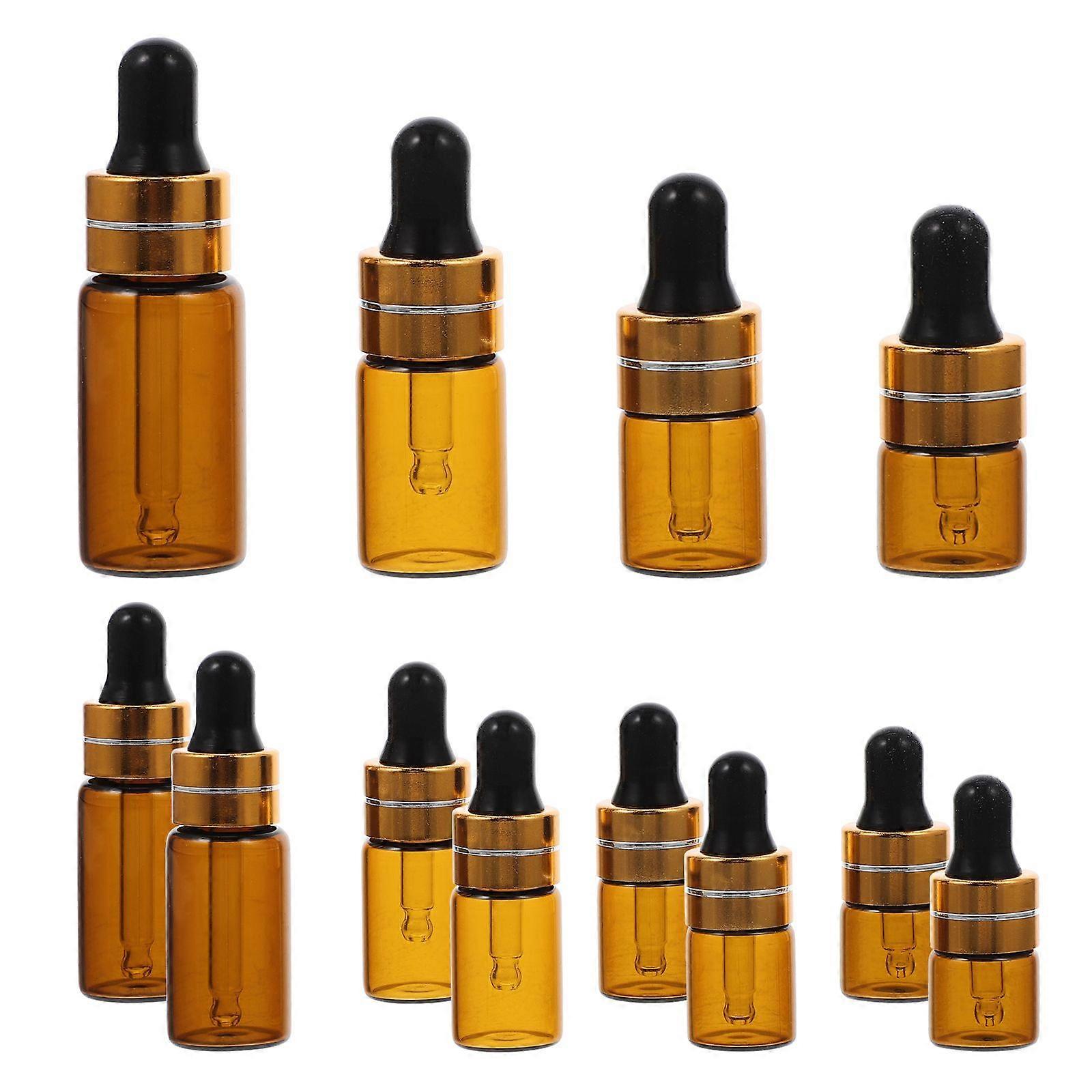 12Pcs Essential Oil Bottles Small Dropper Bottles Perfume Dropper Bottles Portable Glass Dropper Bottles