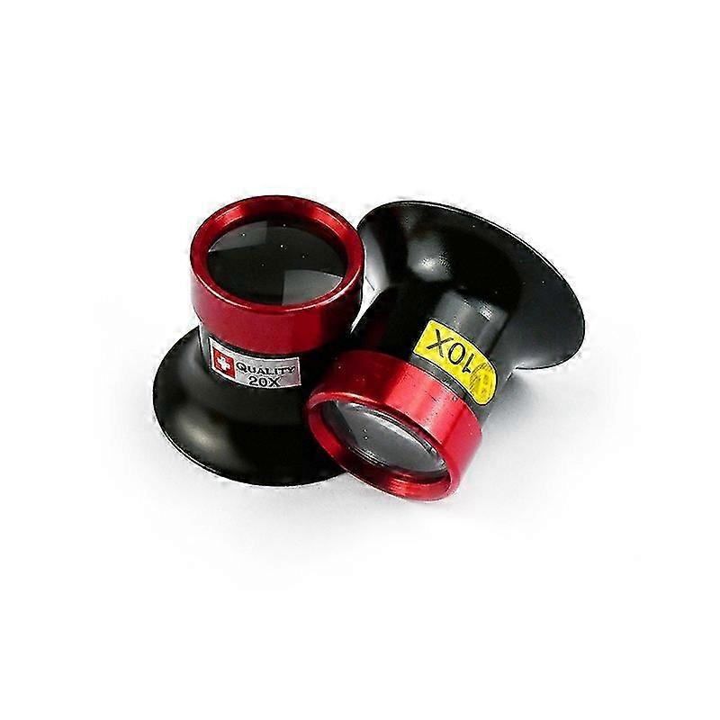 20X 10X Watchmaker Loupe,Monocular Magnifying Glasses, Watchmaker Watch Repair Maintenance Tool