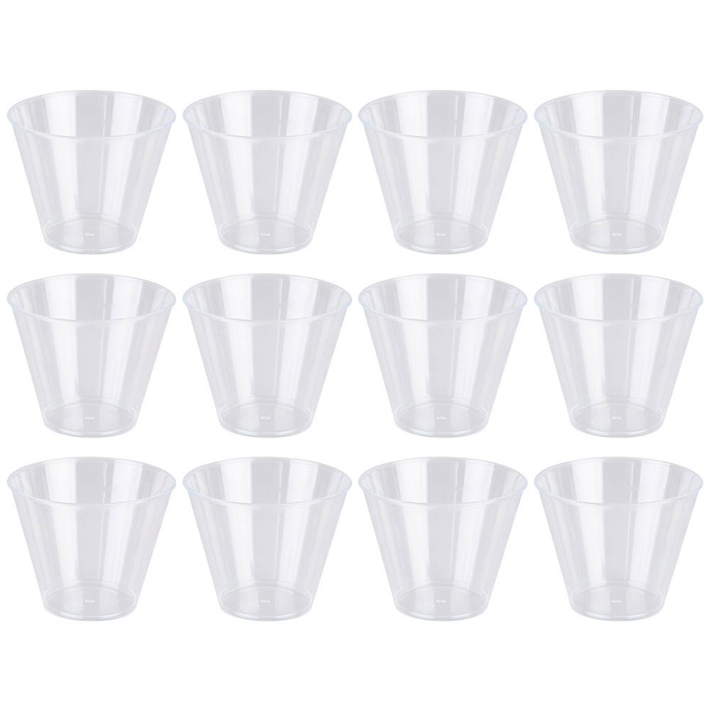 Transparent Plastic Drinking Cups for Parties and Weddings 150ml Tasting Cups with Durable Quality