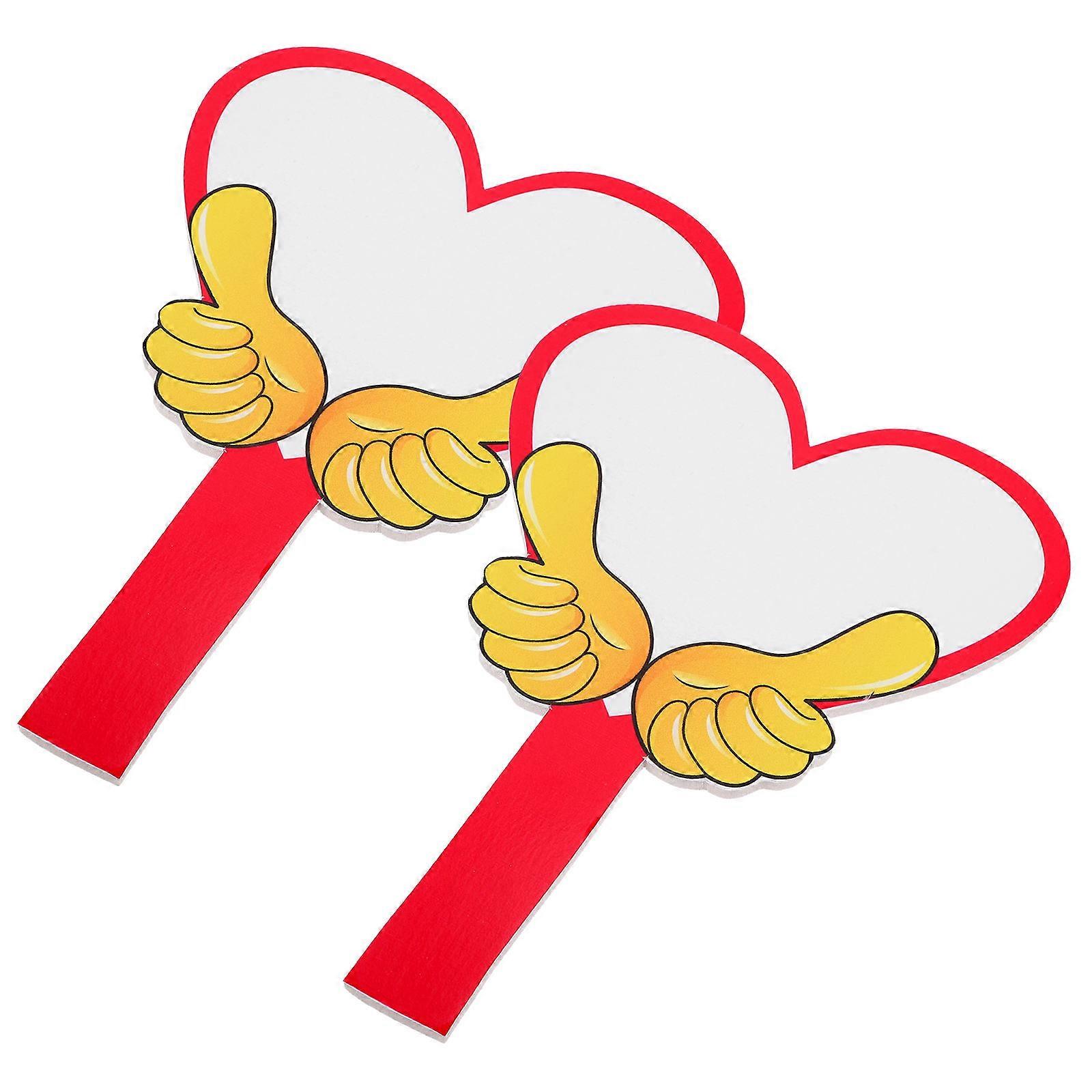 Whiteboards Handheld Whiteboards for Office Work Rosy Foam for Writing and Erasing 2Pcs