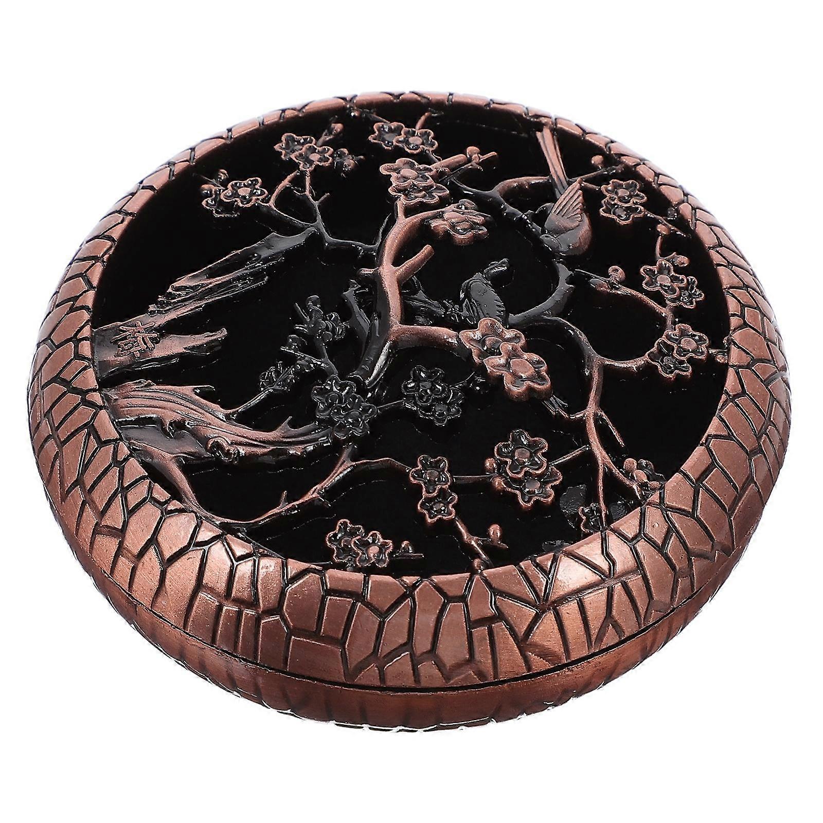 Wax Burner Decorative Incense Burner Aromatherapy Sessions Home Decor Zinc Alloy Coffee for Relaxation 1Pc