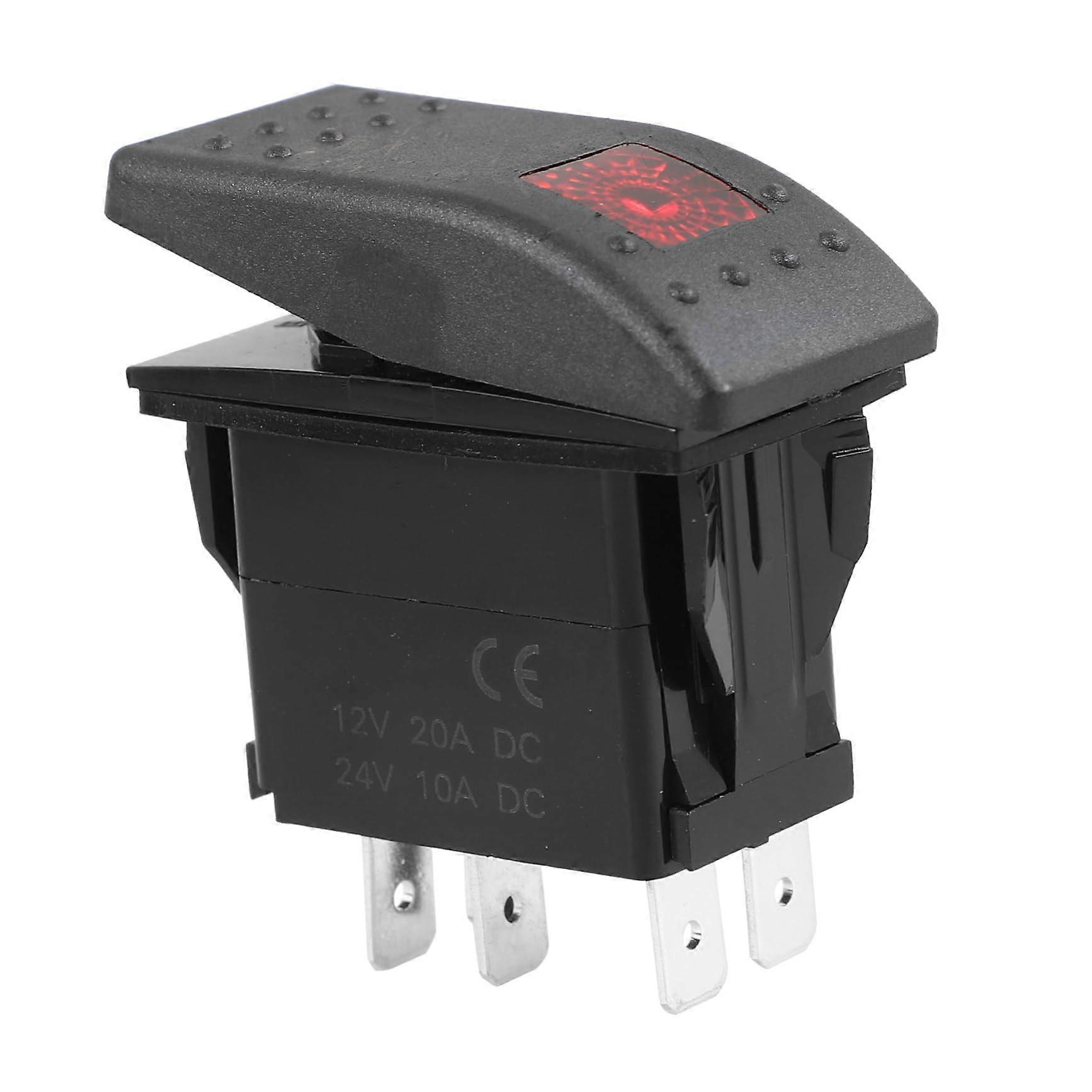 Car Toggle Switch With LED Light Heavy-Duty Pin-Position Rocker Automotive Easy Install Durable Car and Boat Switch