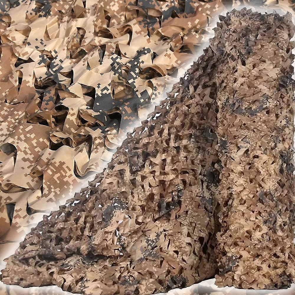 Camouflage Netting Bulk Roll - Lightweight Mesh-Backed Camo, Brown, Military Hunting, Multiple Sizes, 1.5x10m