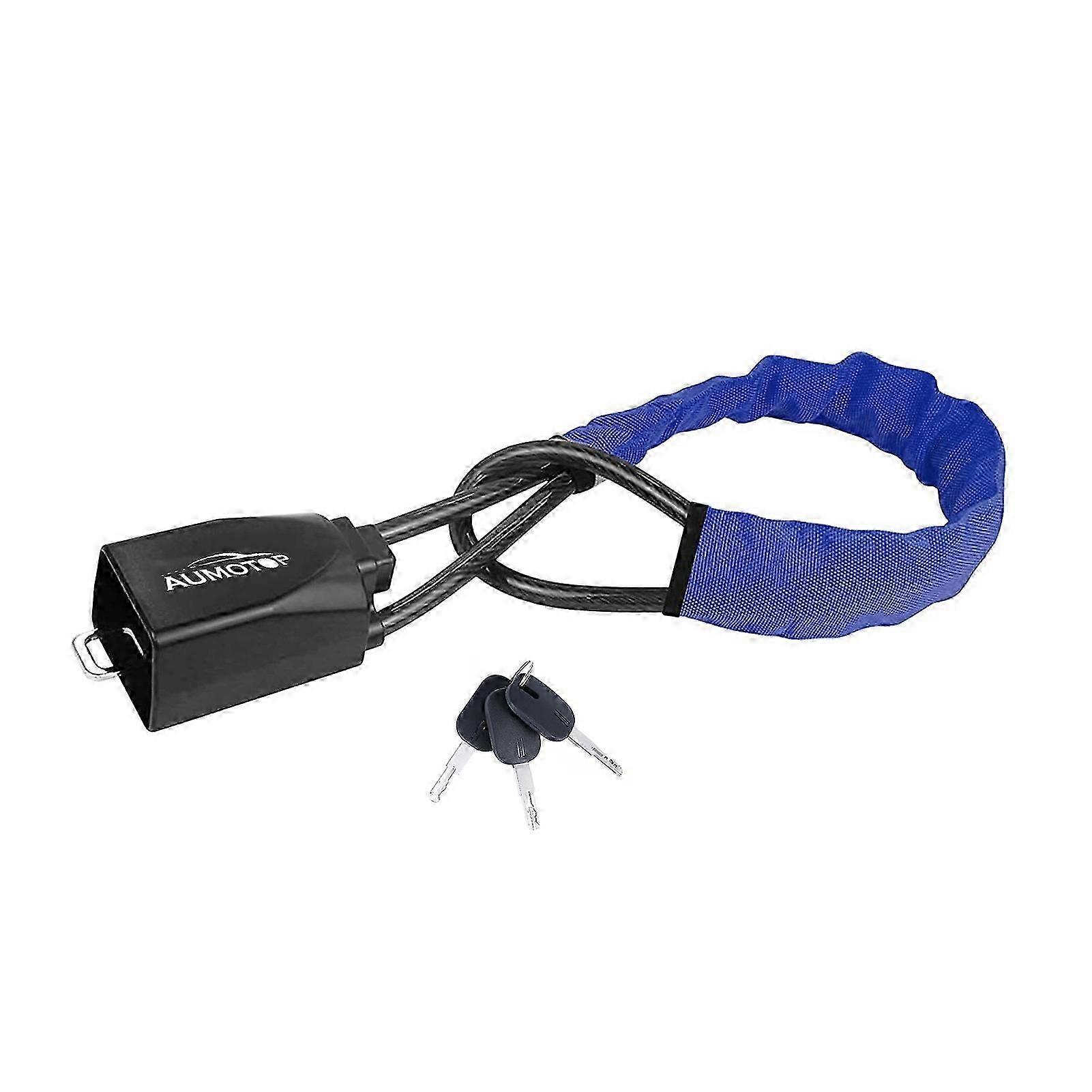 Steering Wheel Lock, Universal Seat Belt Lock AntiTheft Locking Device with 3 Keys for Car SUV Van Golf Cart Truck Black