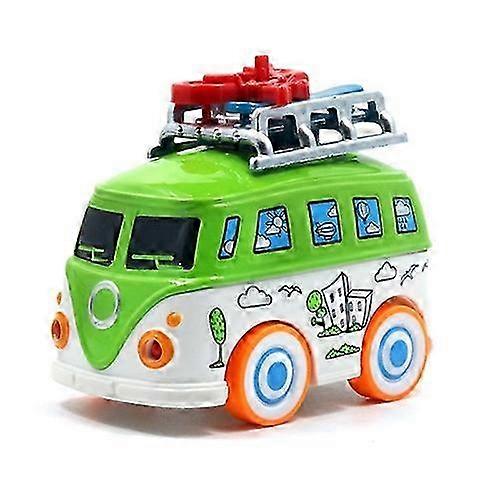 Bambini Lega Simulazione Bus Cartone Animato Bus Modello Giocattolo