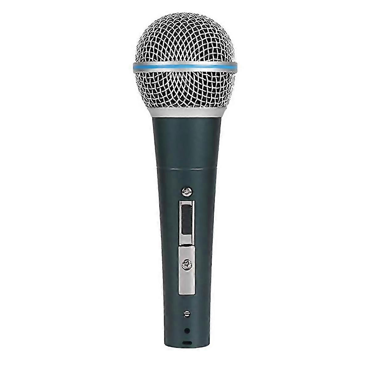 For Metal Dynamic Microphone Wired Microphone Dark 35mm Small Blue