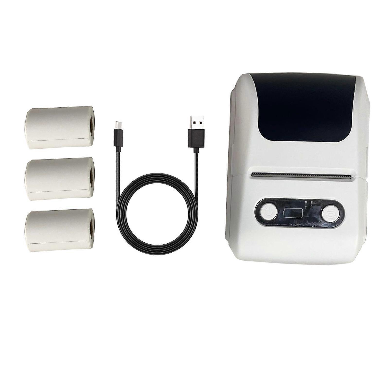 Wireless Portable Label Maker Machine With Fast Thermals Printing For Office Inventory Kitchen Storage And Baby Items White