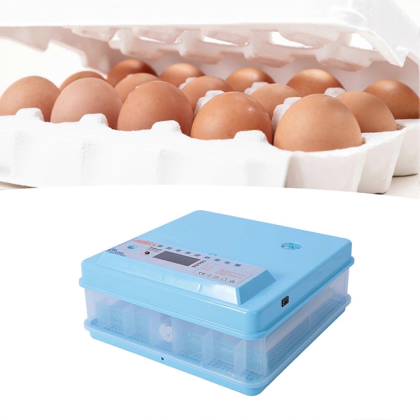 Automatic Egg Incubator 70-80 Eggs Dual Power 58x59x28cm EU Plug