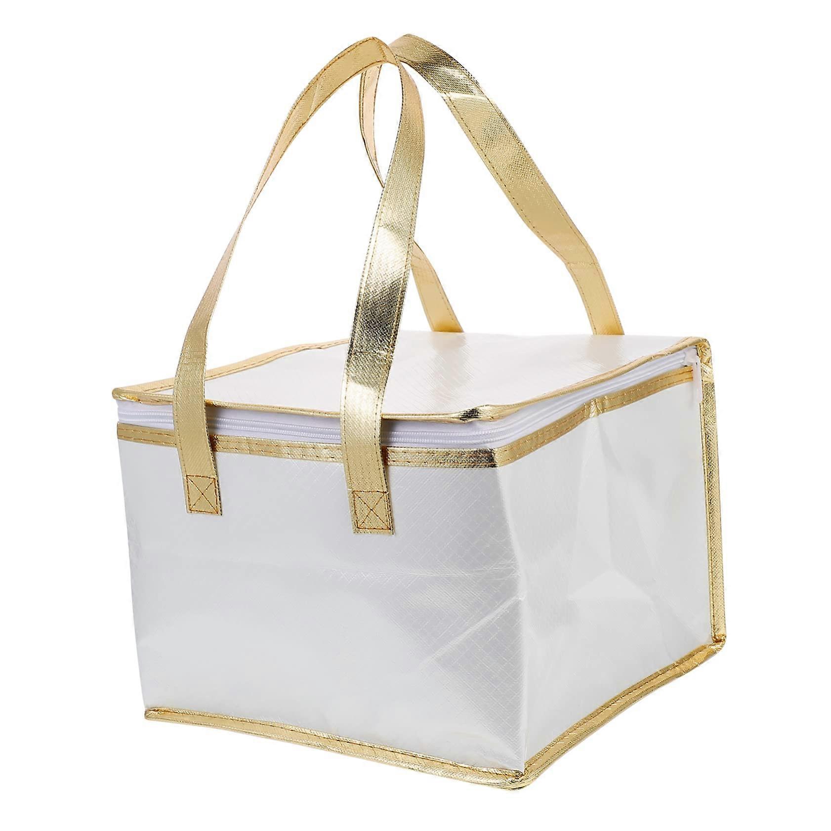 Insulated Thermal Food Storage Bag With Handle Thickened Material Reusable Freezer Cooler