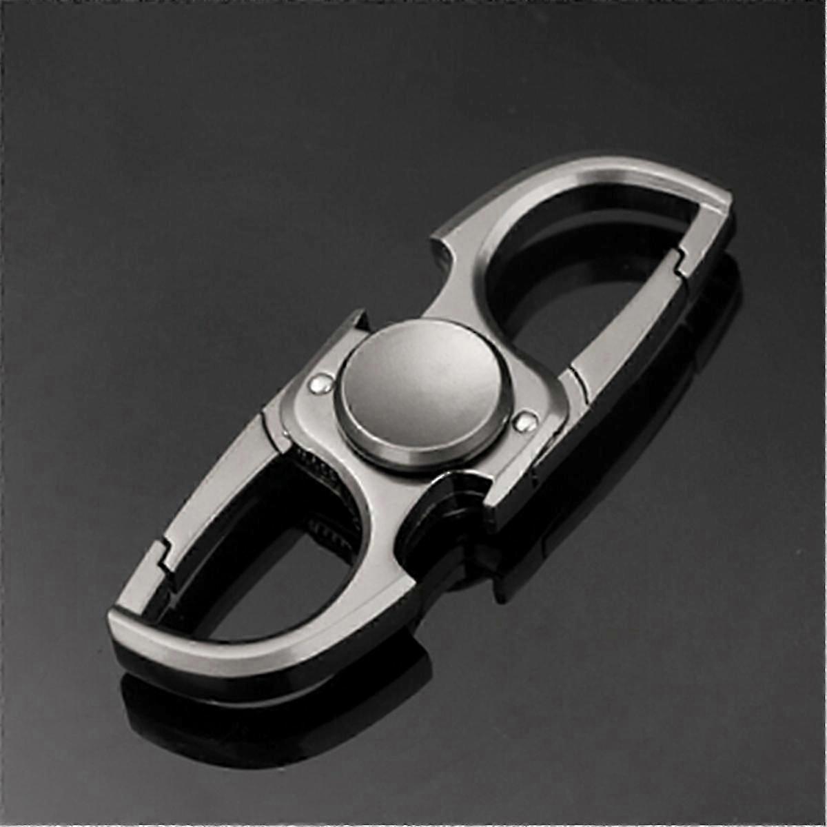 Rotating Metal Keychain Toy for Stress Relief and Party Fun Suitable for Boys and Girls Desktop Fidget Tool Novelty Spinner Accessory