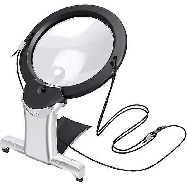 Hands-Free Magnifying Glass, Professional 2-in-1 Magnifying Glass, Illuminated Hands-Free Magnifying Glass