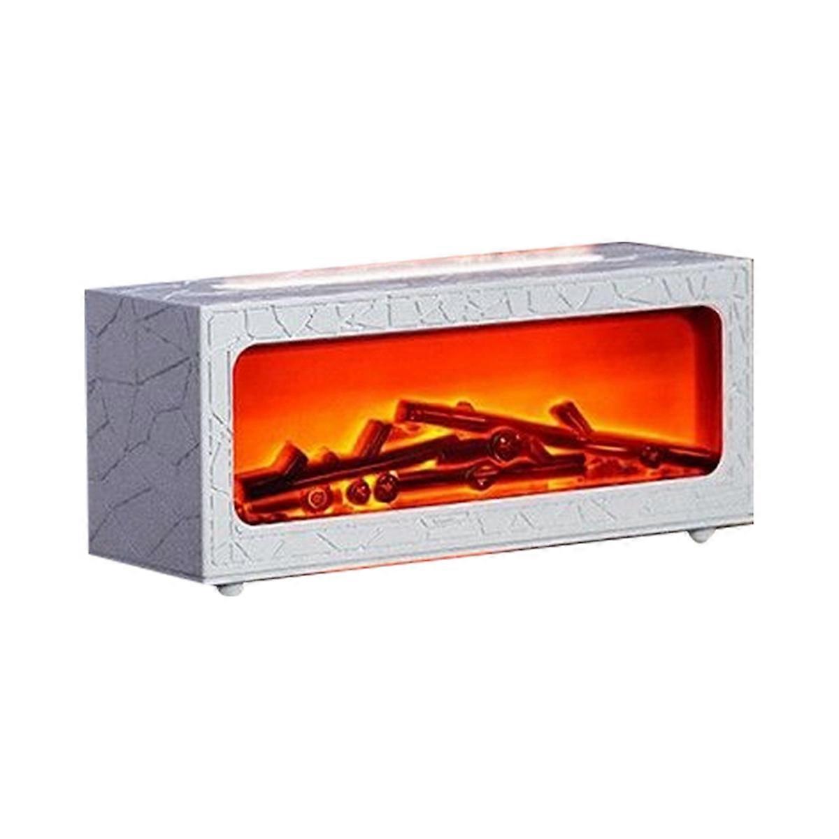 Mini Fireplace Diffusers for Essential Oils Fireplace Humidifier with Remote Bonfire Flame Diffuser 7 Colors Light A