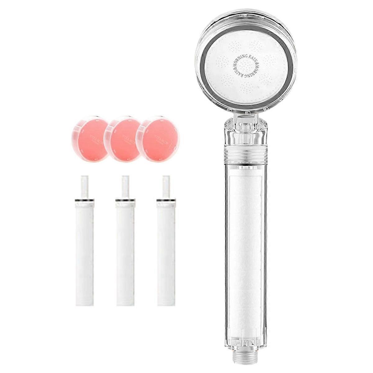 Pomme de douche à filtre à eau dure - haute pression, les filtres doubles en vitamine C et PP éliminent le chlore et les impuretés B