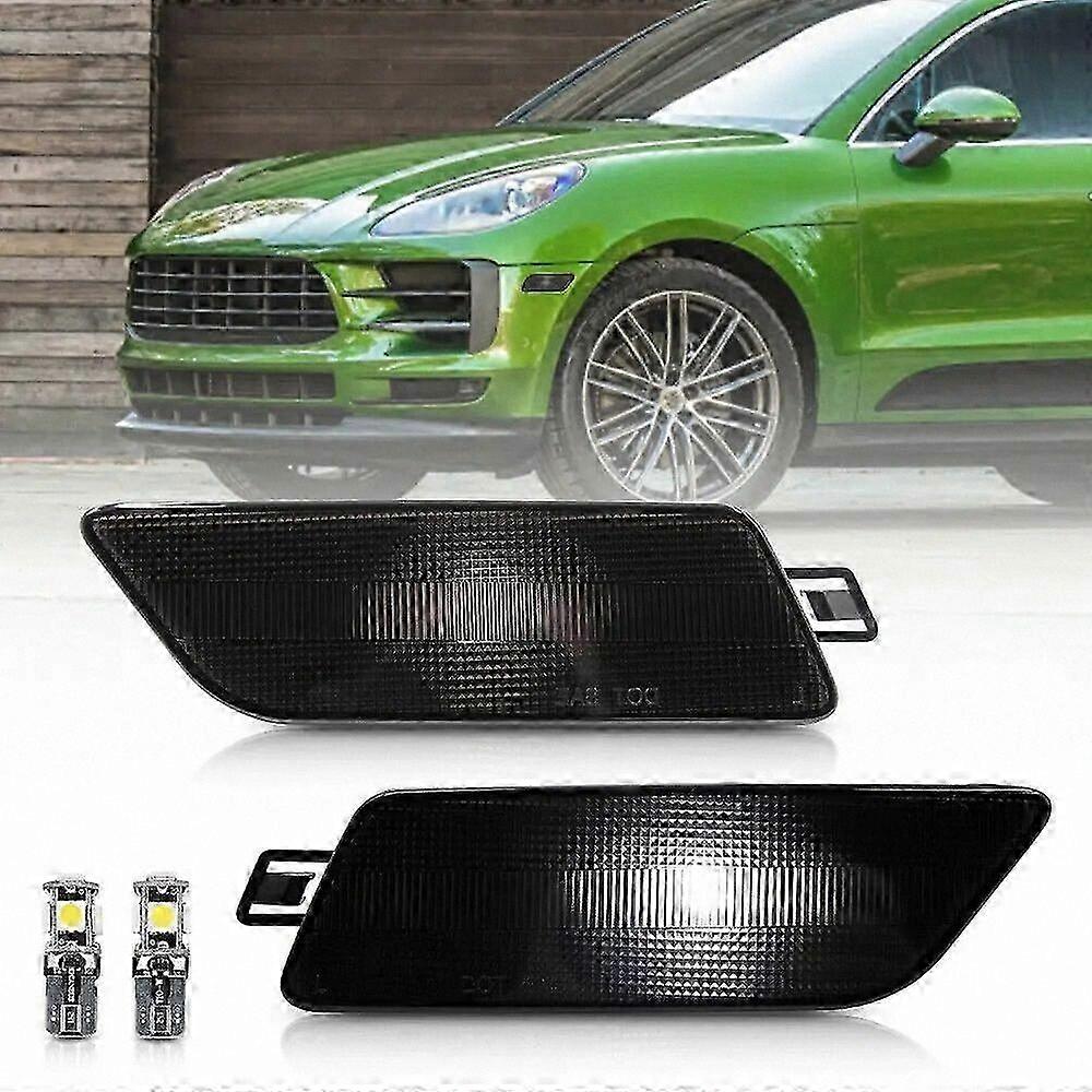 White T10 Indicator Light Bulbs for 2014-2020 SUV Models, 2PCS Front Bumper Turn Signal Side Marker Lamps Replacement