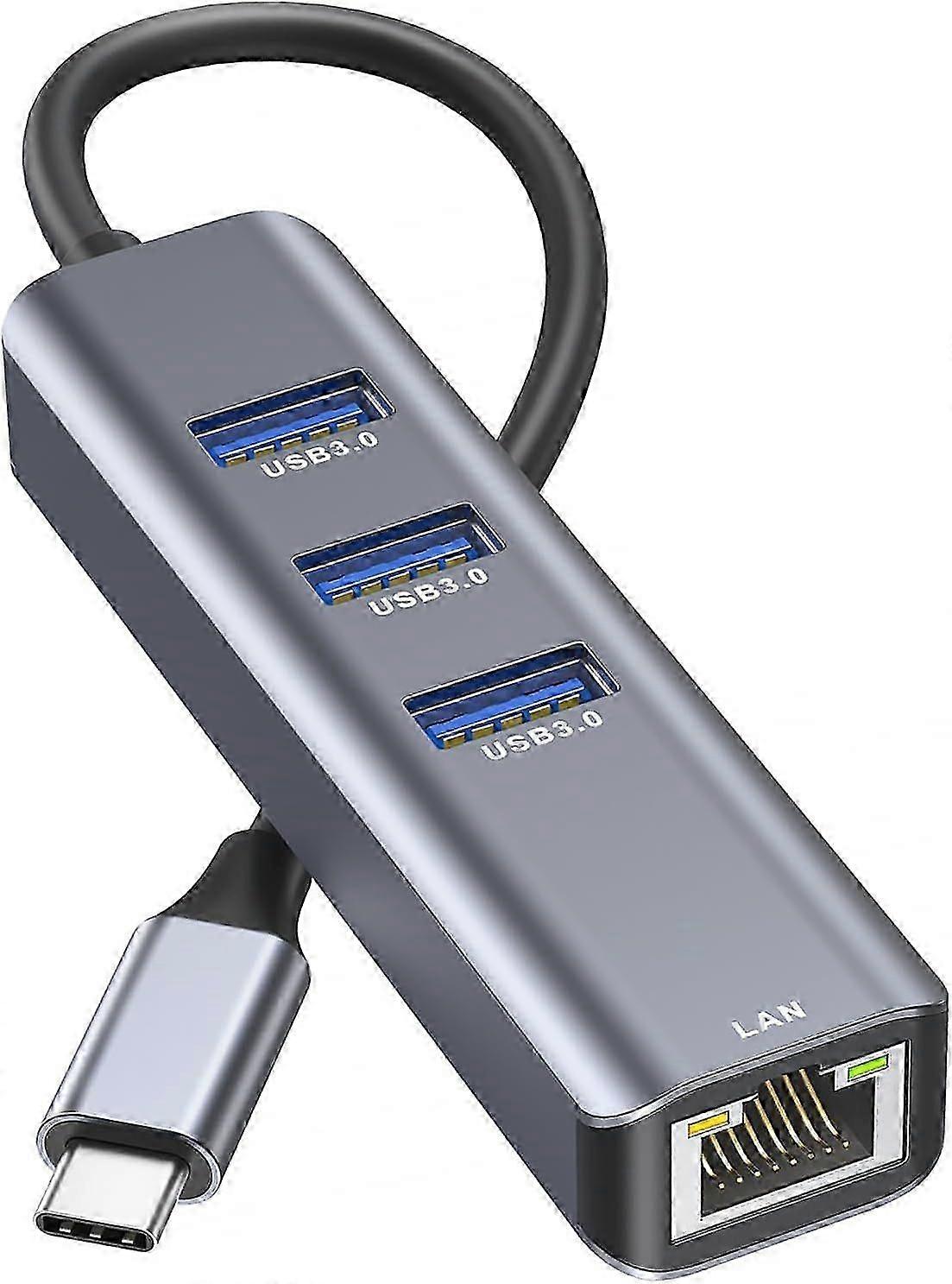 2025 Latest Model USB C to Ethernet Adapter, RJ45 to USB C Thunderbolt 3/Type-C