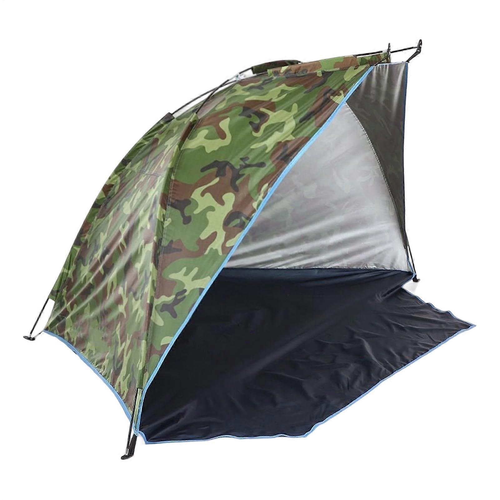 Beach Tent 86.61x47.24x47.24 Inches Fishing Shelter with Sun Protection Canopy Foldable Carry Bag for Travel Picnic Backyard