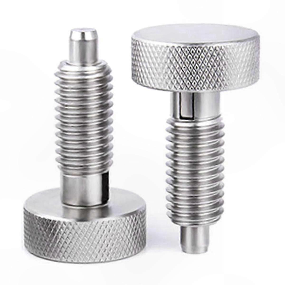 Knurled Handle Spring Plungers, 2-Pack Stainless Steel Quick Release Locking Pins