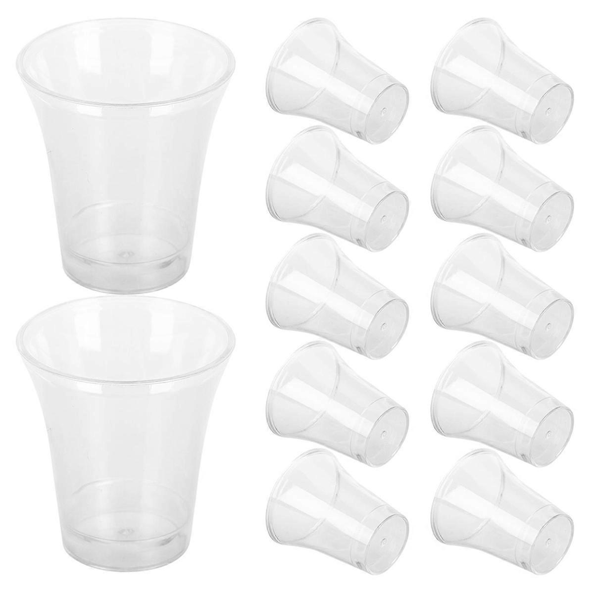200 vasos de plástico desechables transparentes para comunión.