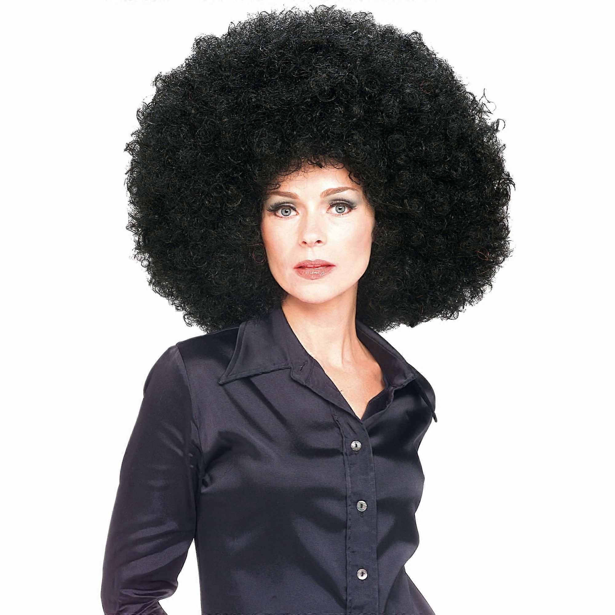 Super Afro Jumbo Fro Black 1960s 1970s 1980s Hippie Disco Men Women Costume Wig
