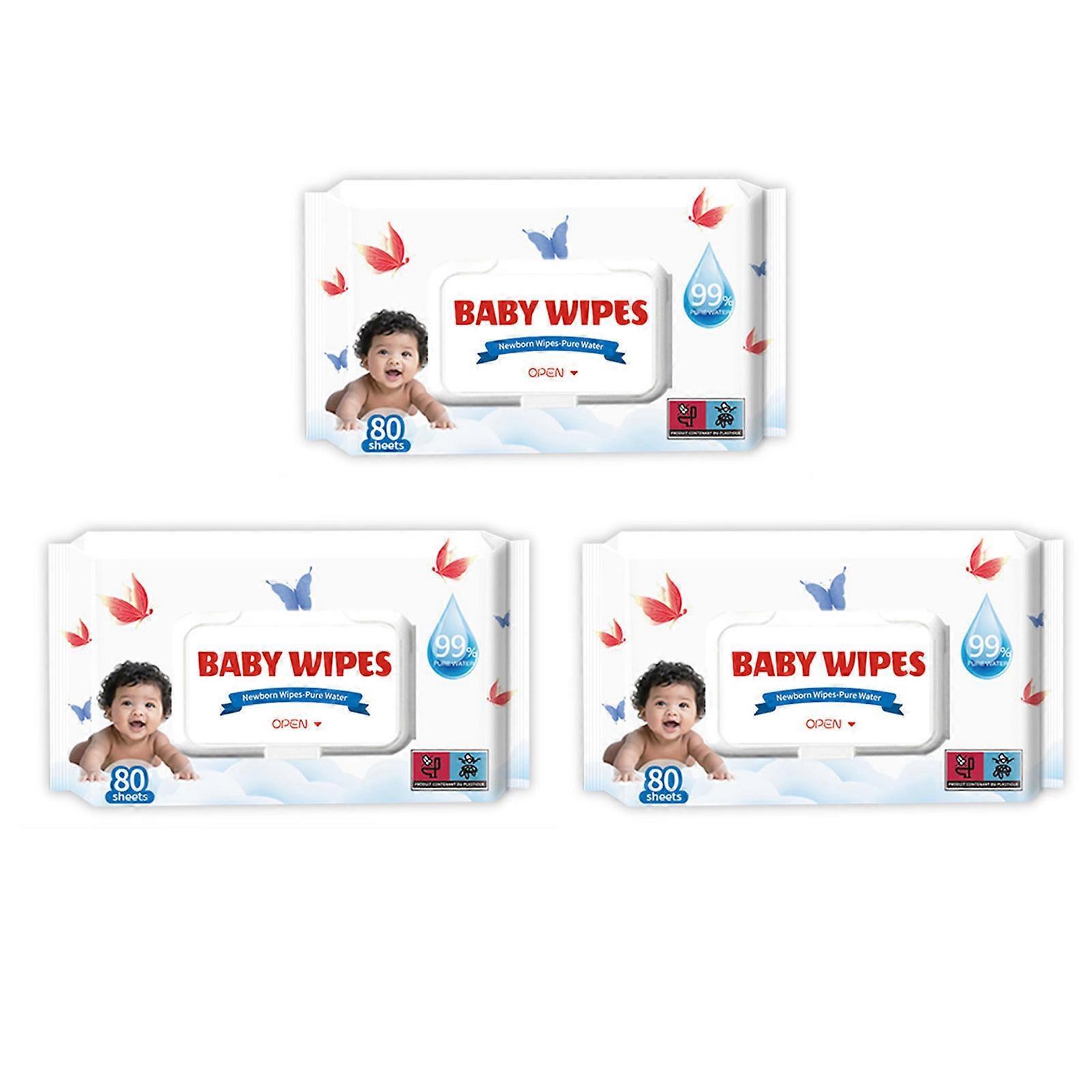 Compostable Infant Cleansing Wipe Large Pack Water Based Alcohol-Fragrance-Free for Household Use