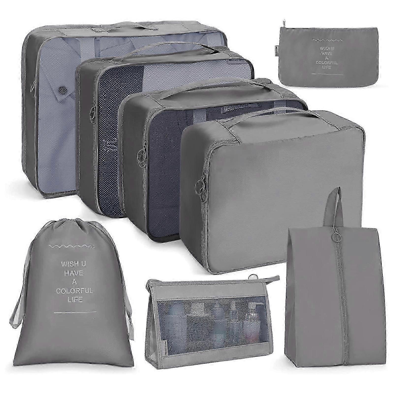8pcs Portable Travel Packing Storage Bag With Smooth Feel Premium Material For Small Items Storage Management