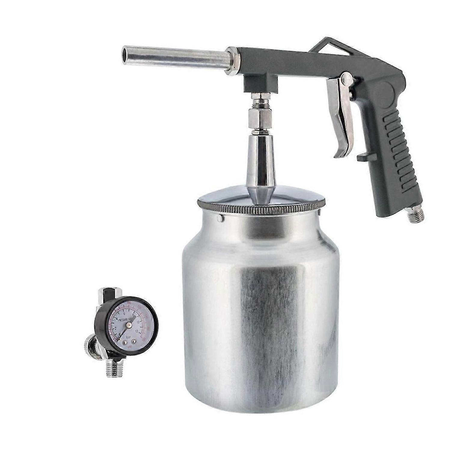Air Undercoating SprayGun with Regulator,Suction Feed Cup