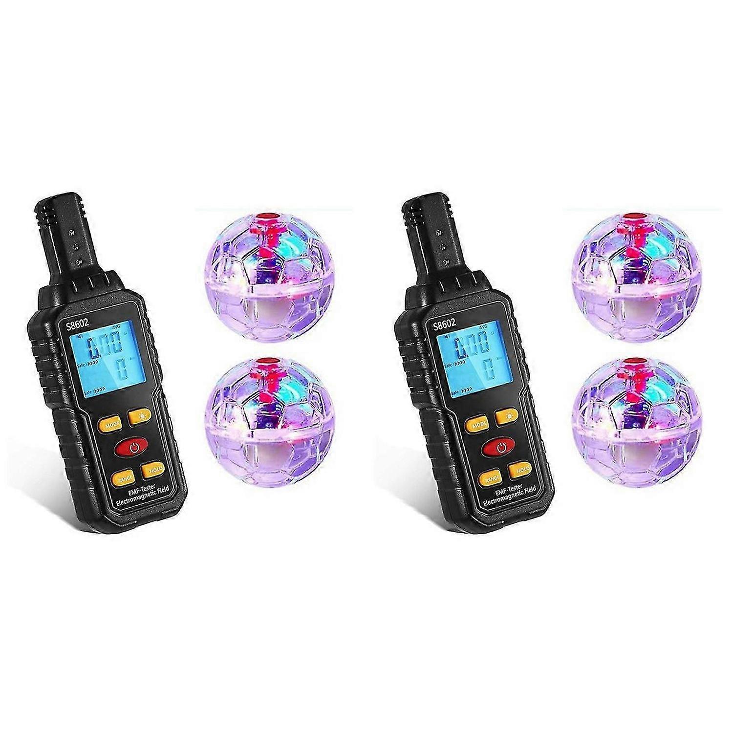 Ghost Equipment Kit, Emf Meter with 2 Motion Light Up CatBalls