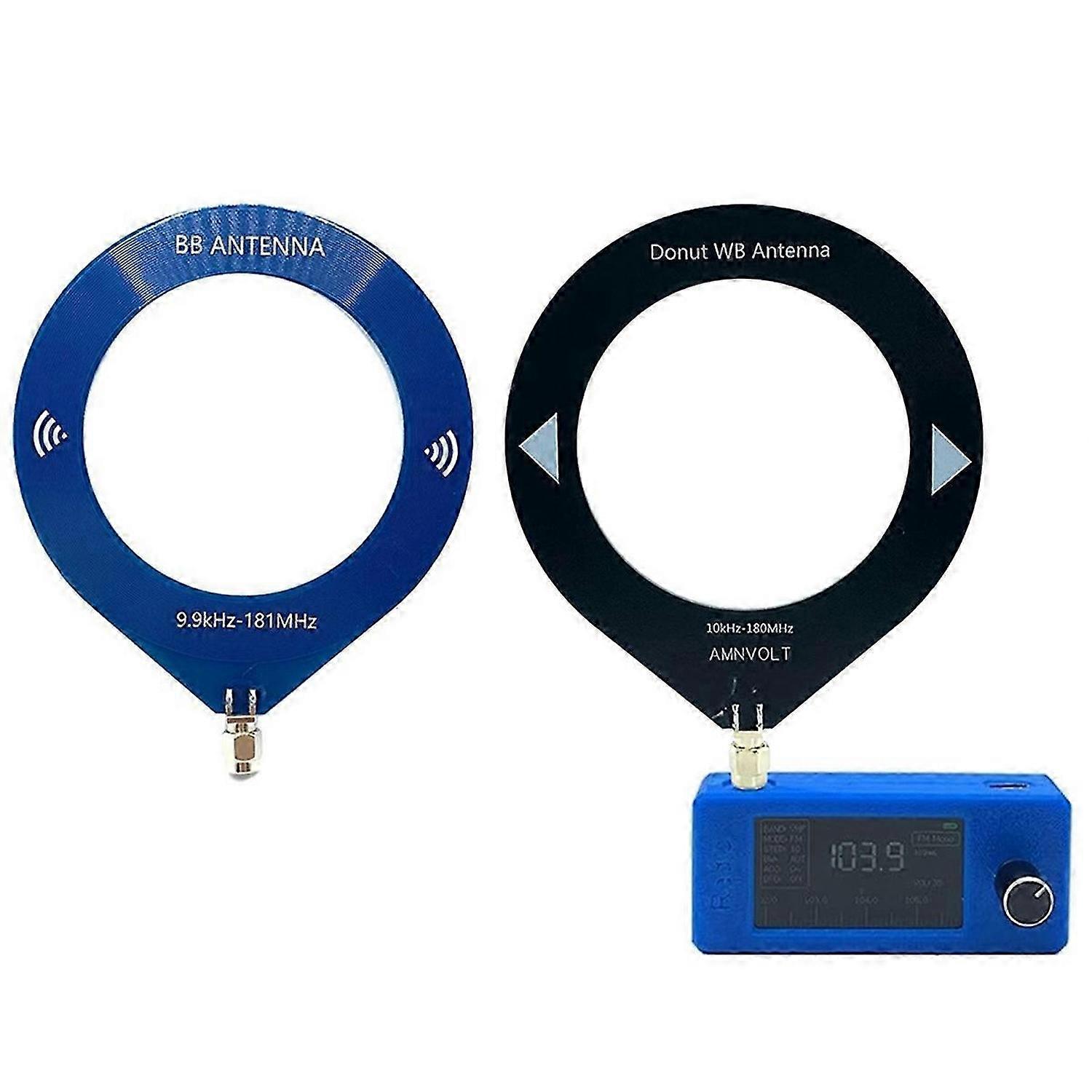 SI4732 Mini Radio Receiver+2XLoop Antenna 9.9KHz-181MHz Portable Shortwave Radio Receiver SW LW AM F