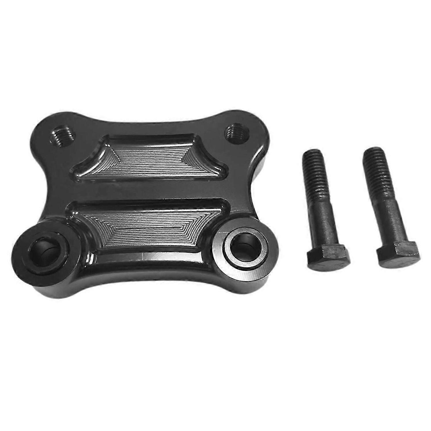 Moto Black CNC Aluminum Handlebar Rise Pull Back Plate Bracket for Glide Standard FLHT 2010-2023 CVO
