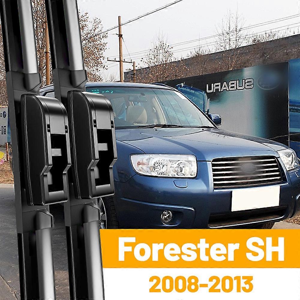 Front Wiper Blades Set Kit For Subaru Forester SH 2008-2013 Windshield Window Windscreen Brushes Cutter 24"+18" J Hook