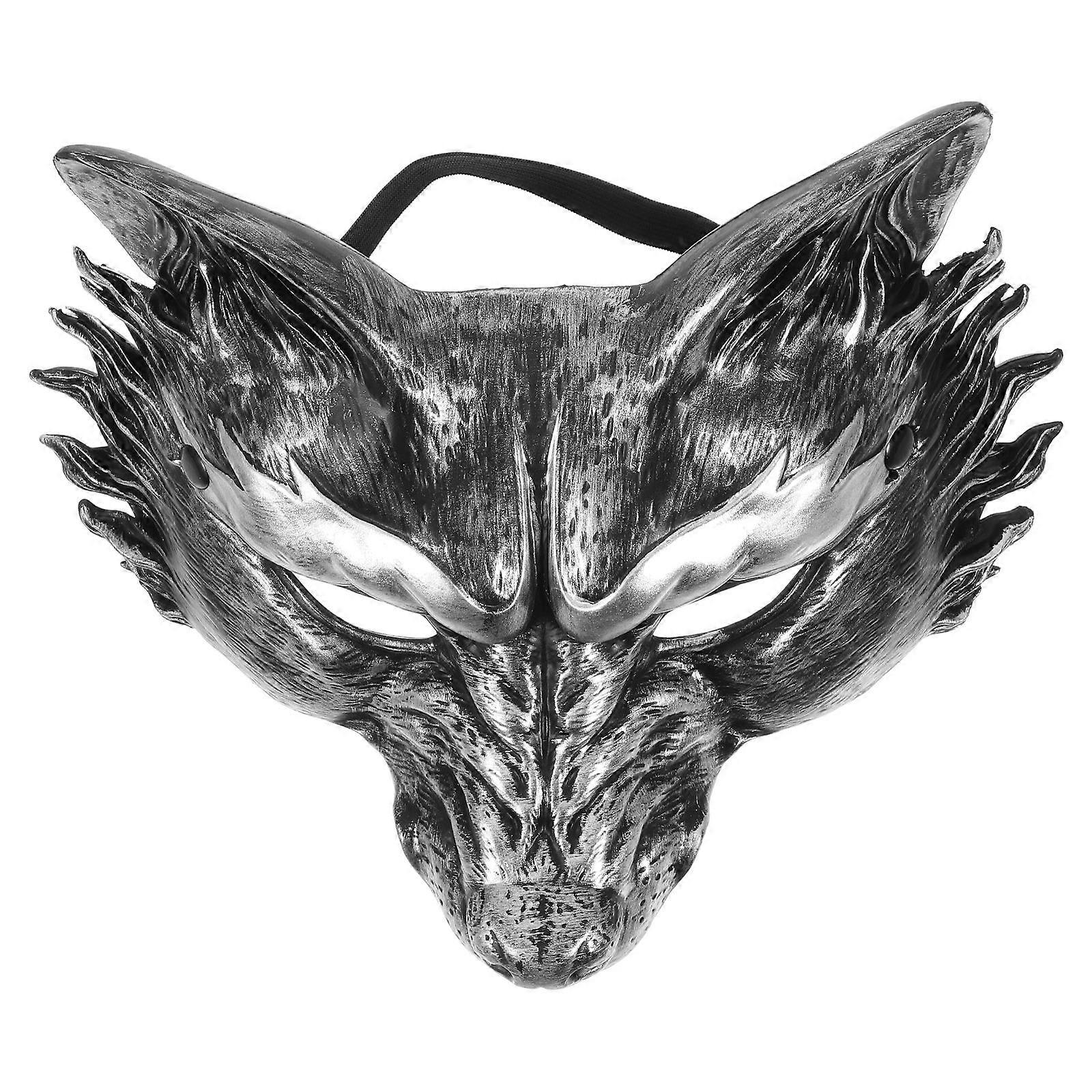 Mask Half Face Costume for Party 3Pcs with Realistic 3D Effect