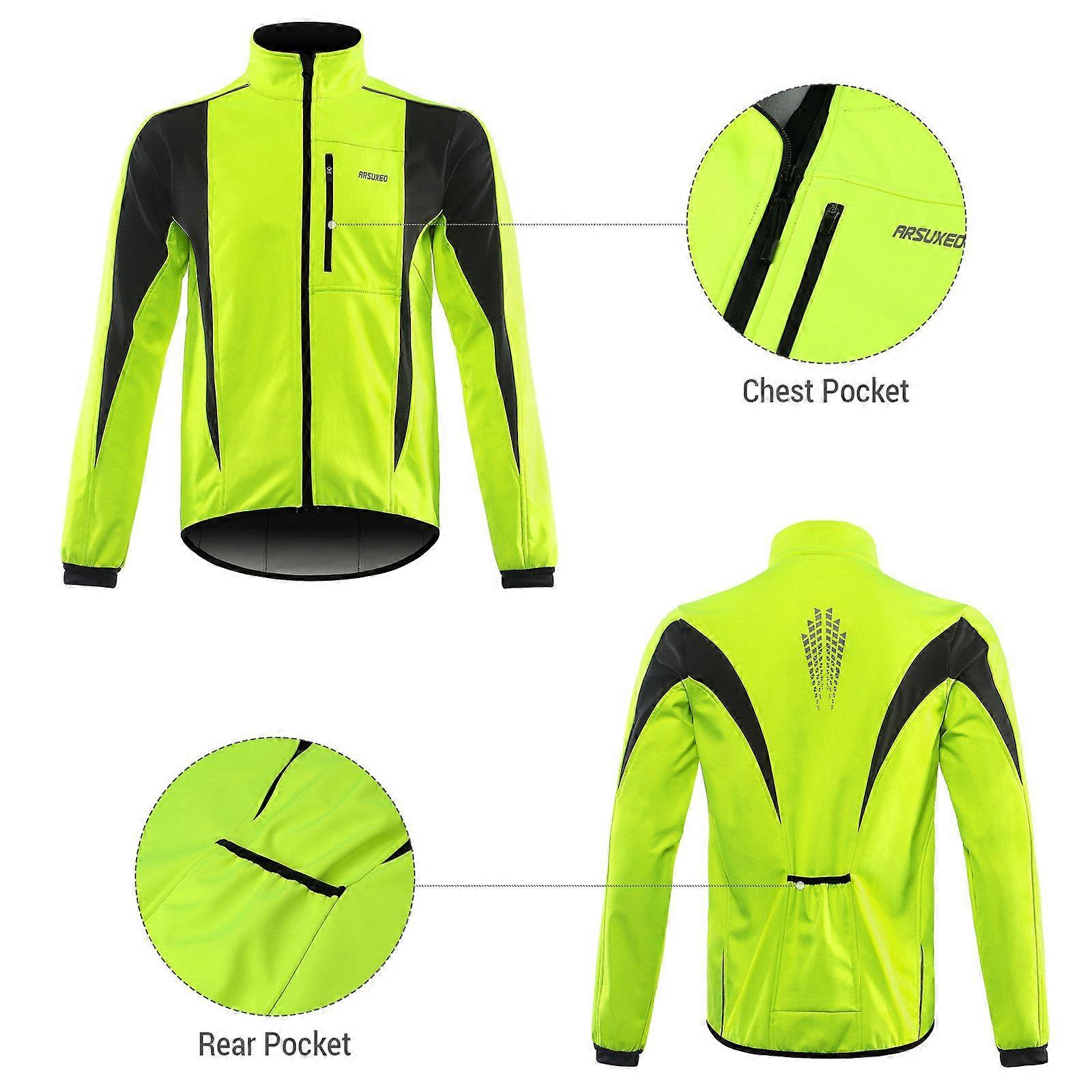 Winter Warm UP Cycle Jacket Breathable Bike Outerwear Windproof Waterproof Cycle Jacket
