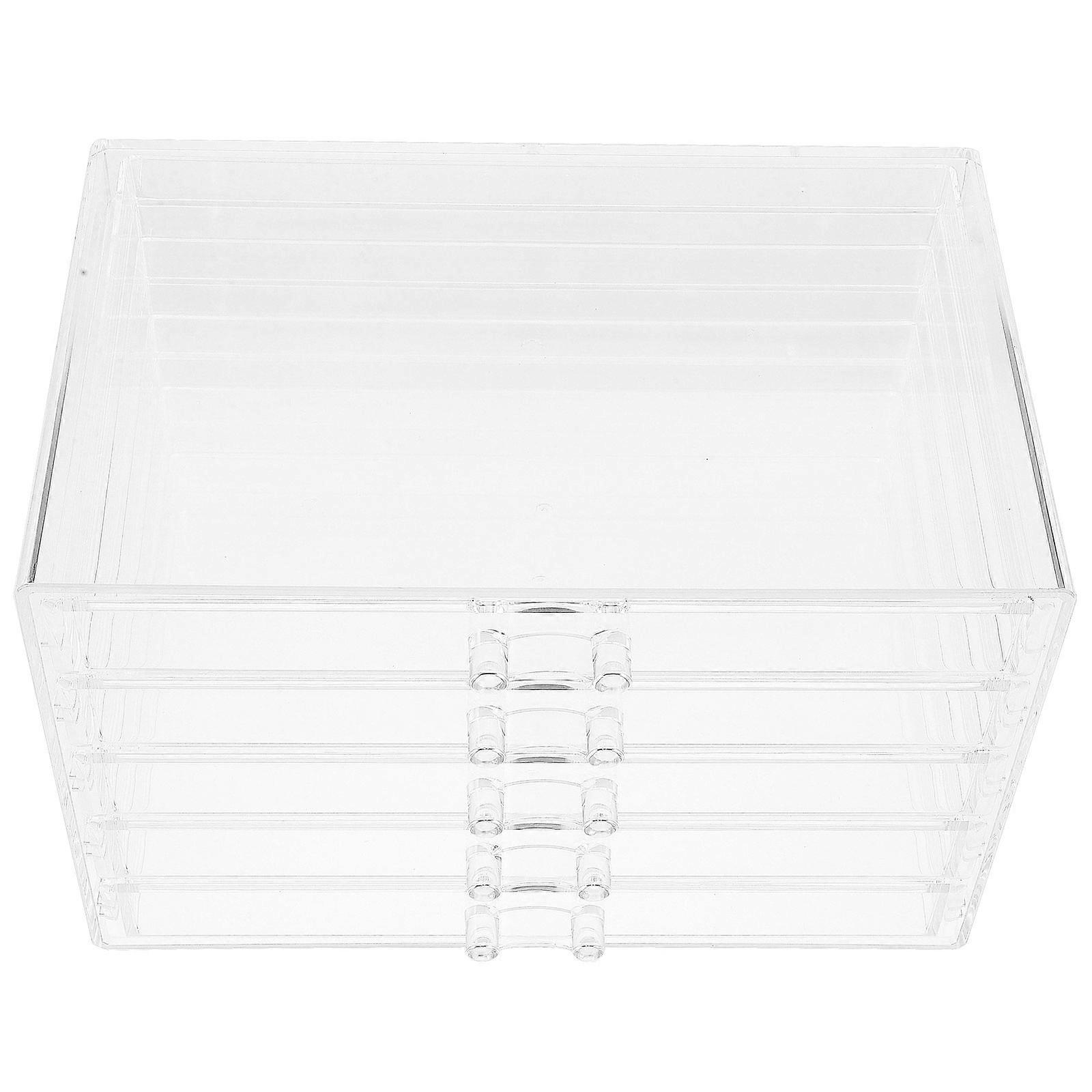 Jewelry Organizer Acrylic Makeup Storage Organizer with Drawers for Desktop Use