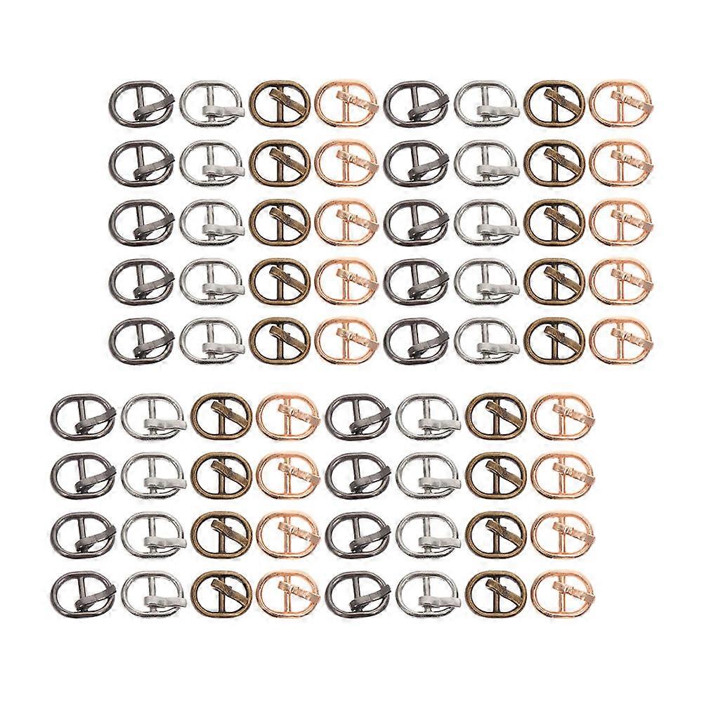 Mini Metal Button Needle Buckle Small Buckle for DIY 120Pcs Set