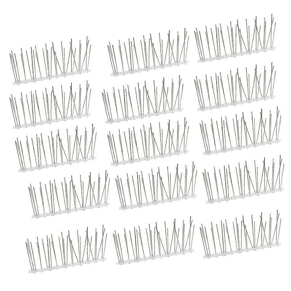 Bird Spike for Home Protection Garden Fence Silver Stainless Steel Temperature Resistant 12Set