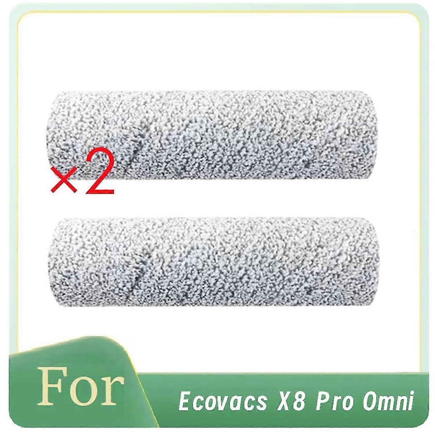 2 Pcs Roller Rag for X8 Pro Omni Sweeper Accessories Enhanced Cleaning Efficiency