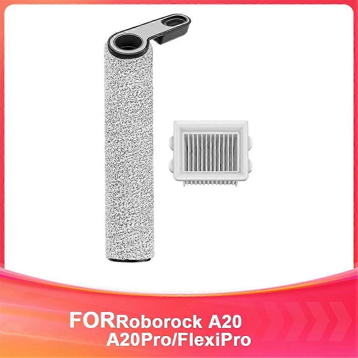 For Roborock A20 Scrubber Accessories A20Pro/FlexiPro Accessories Roller Brush Filter Scrubber Acces