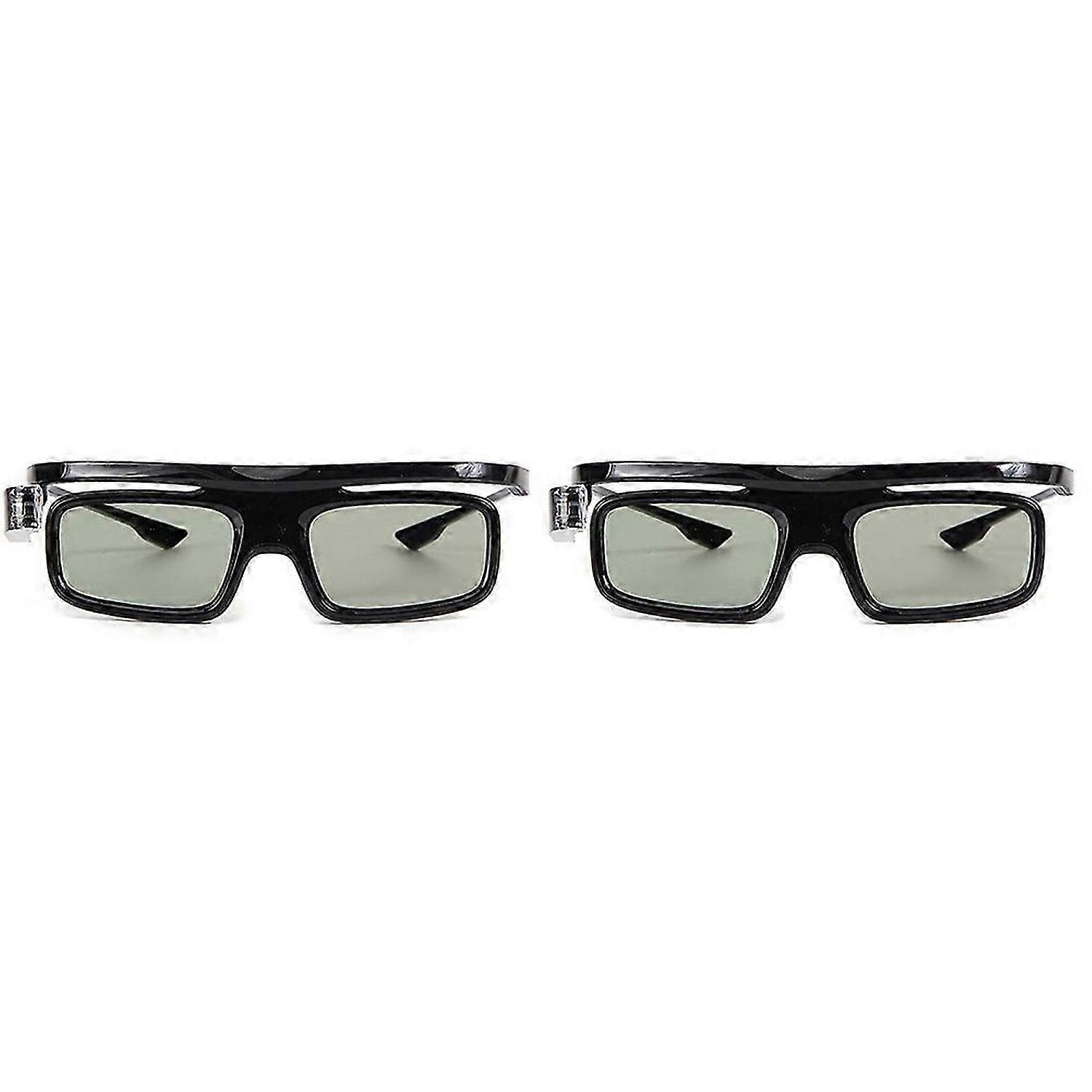 2Pcs Dlp-Link Active Shutter 3D Glass Gl1800 Rechargeable Eyewear for 3D Projector R20 R19 R15 P12 R