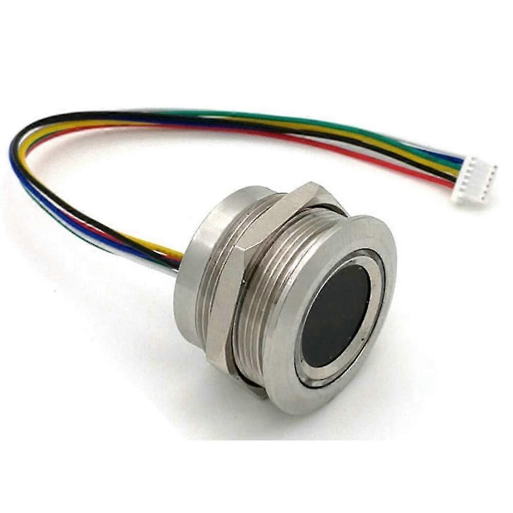 R503 Round Ring Indicator Led Control Dc 3.3v Capacitive Fingerprint Module Mx1.0-6 Pin 19mm Sensor Scanner