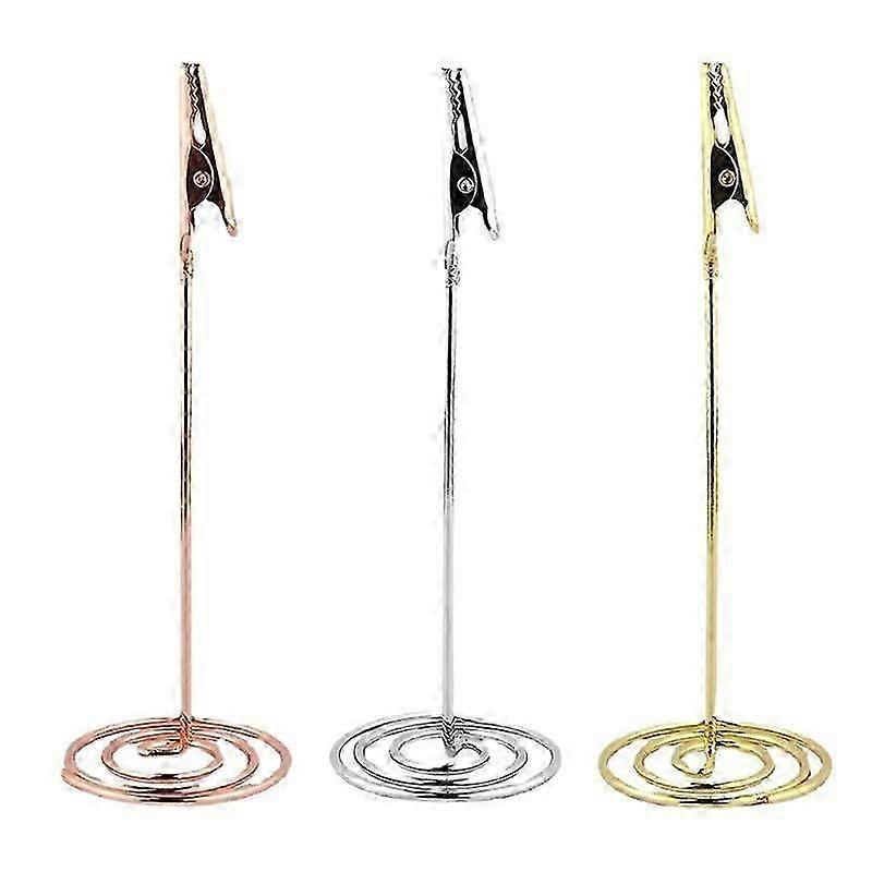 12pcs Table Number Holder Name Place Card Holder Memo Clip Holder Stand Note Holder