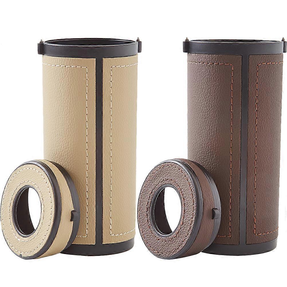 Multipurpose Car Tissue Box Storage 2Pcs Paper Tissue Container