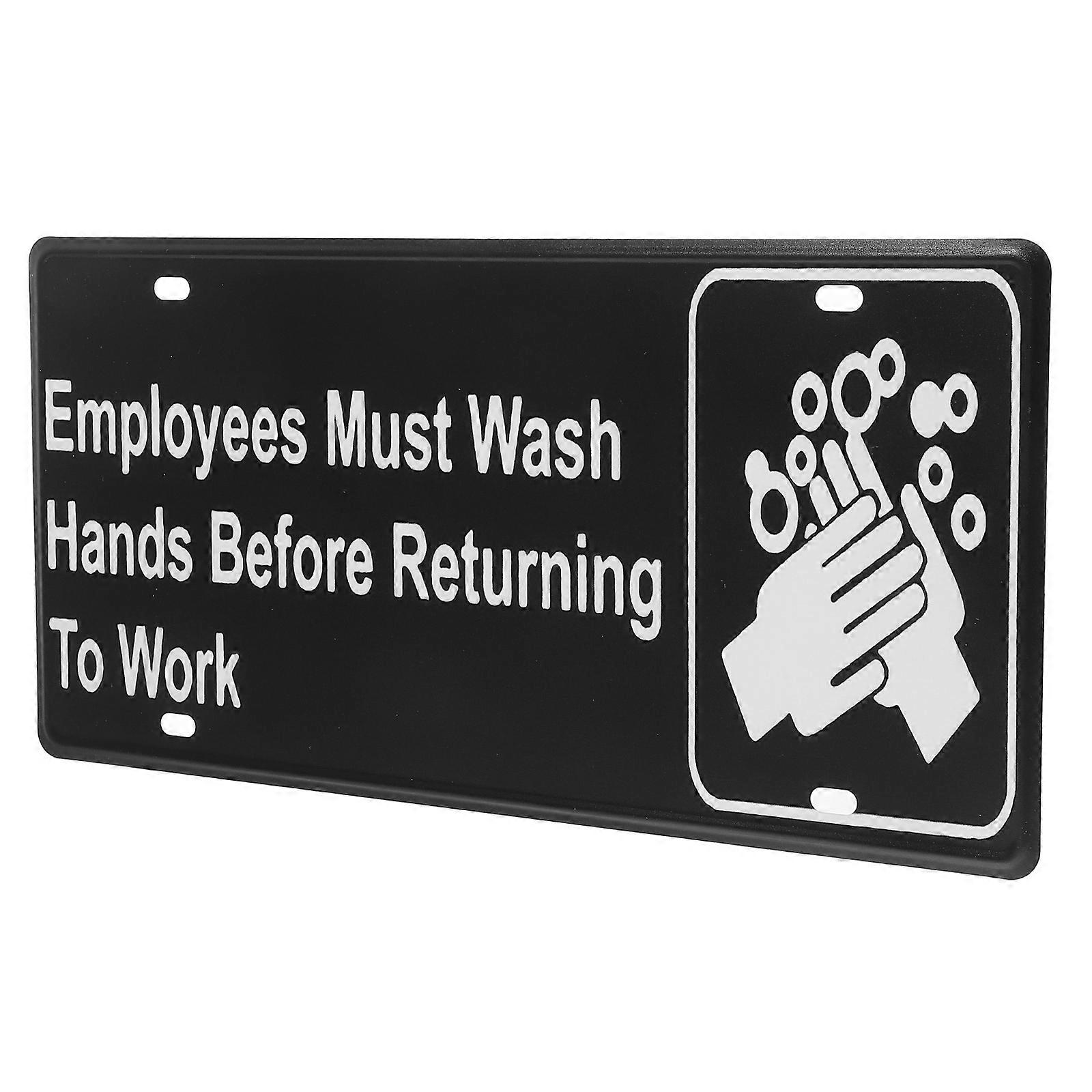 Wash Hands Employees Must Wash Hands Sign for Sign for Business