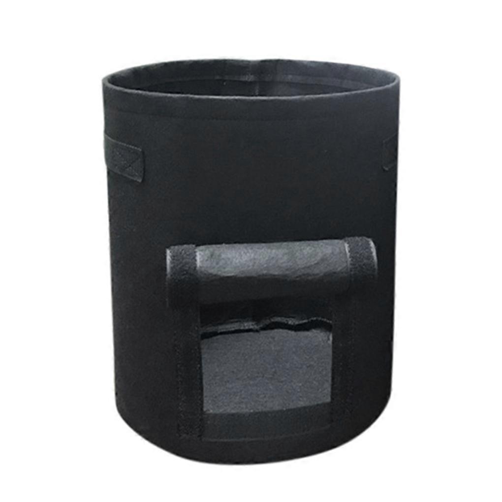 Potato Grow Planter Container Bag Pouch Root Plant Growing Pot Side Window