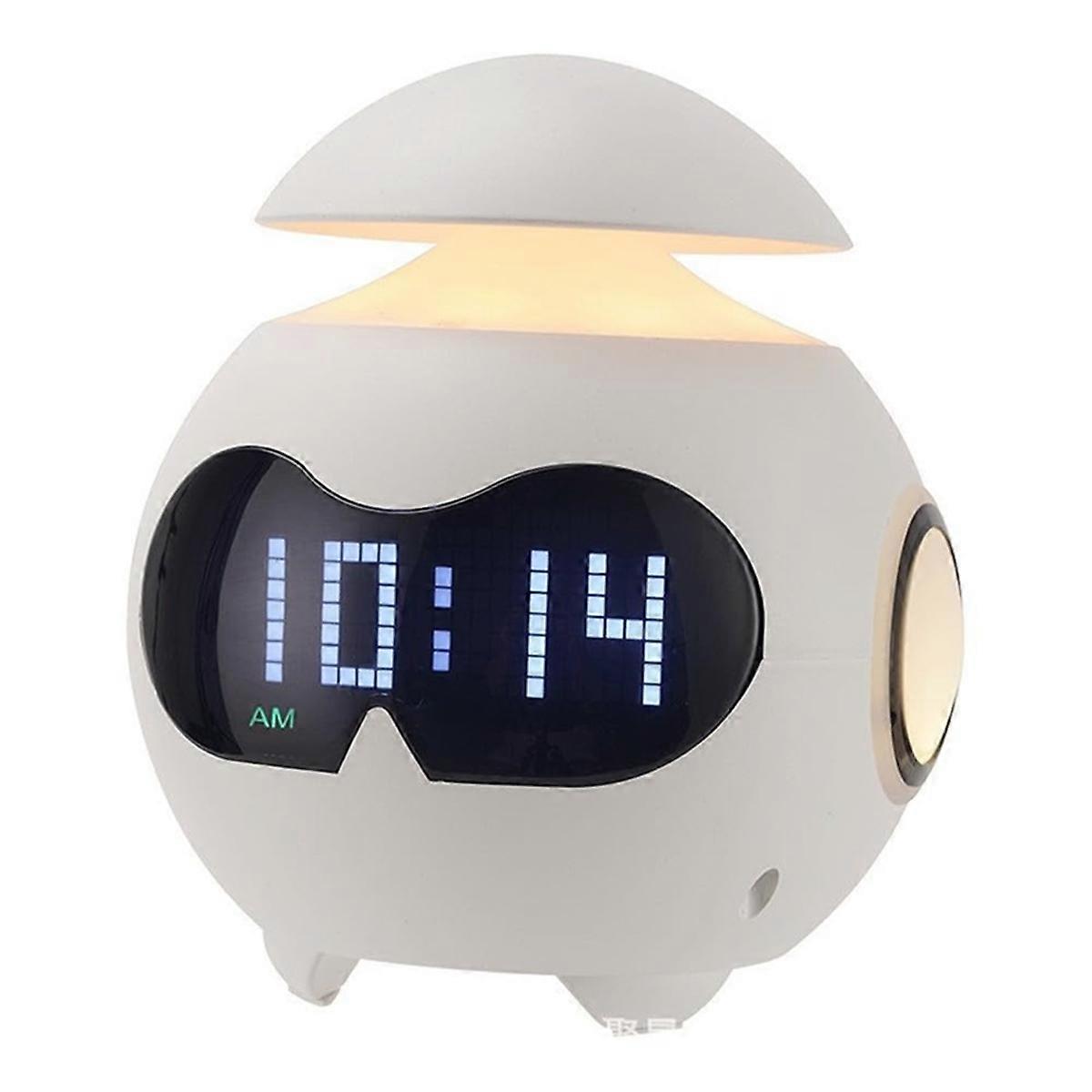 Kids Alarm Clock, Wake Up Alarm Clock with , Adjustable Night Light and Mini Bluetooth Speaker for