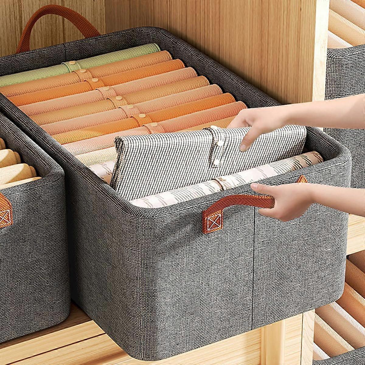 Multifunctional Folding Wardrobe With Handle, Boxes, Clothes Organizer For Bedding Toys Jeans, 18.5x11.02x7.87 In
