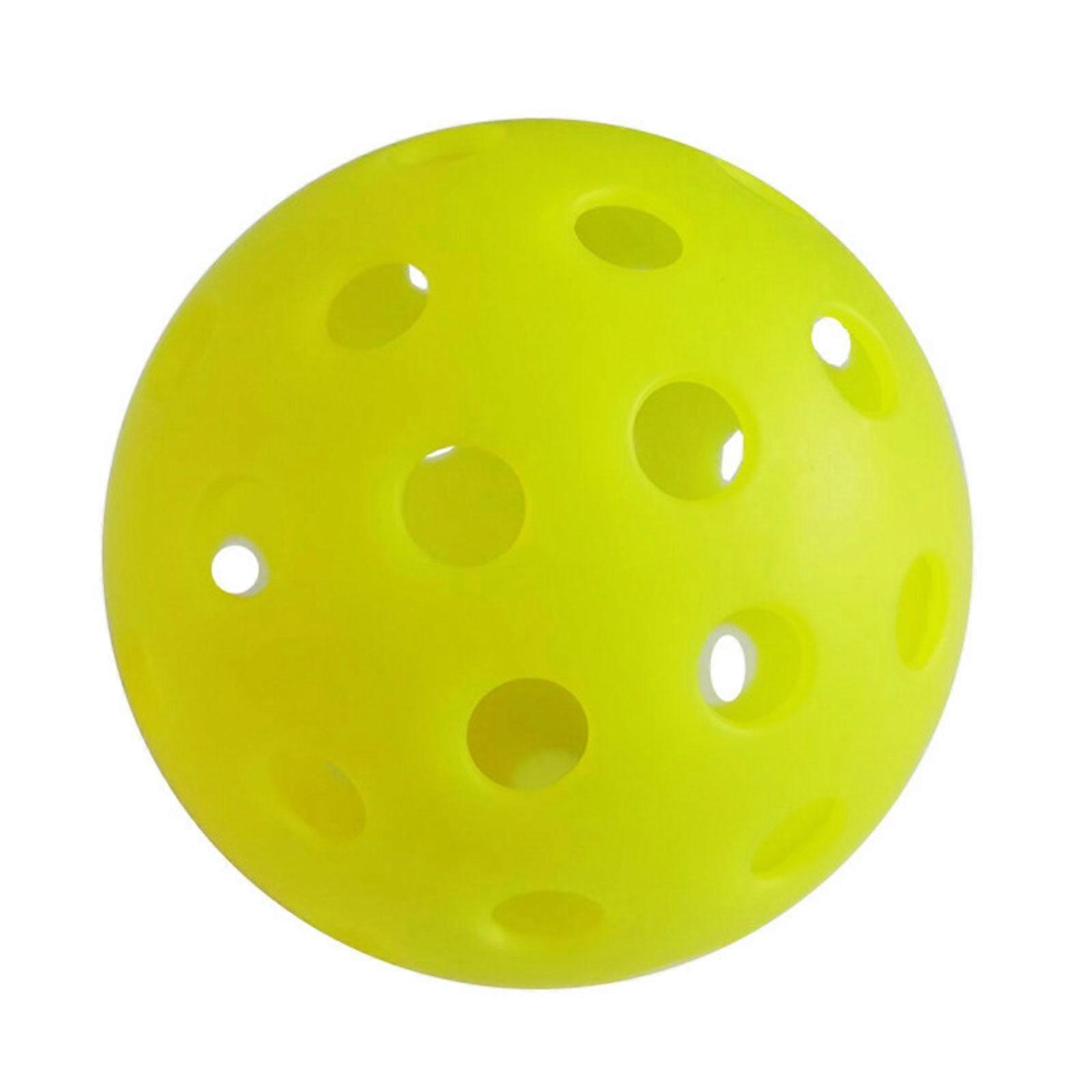 Yotijar Pickleball Balls,Luminous 40 Holes Outdoor Pickleball Balls High Elasticity and Durable Pickleballs for Beginners and Professional,Yellow